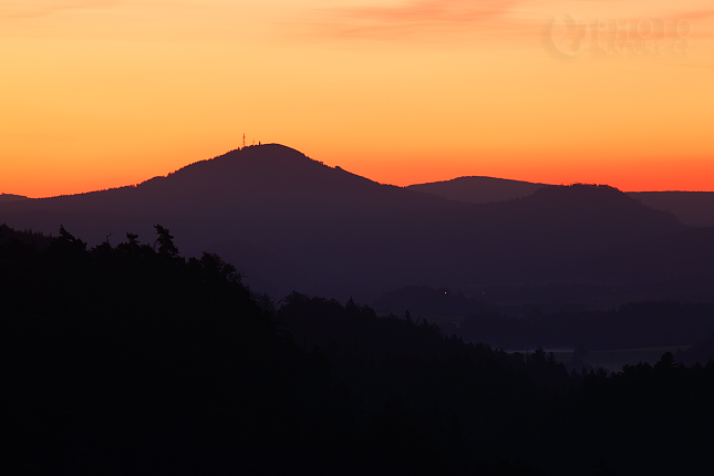 Východ slunce na Mariině vyhlídce, Česko