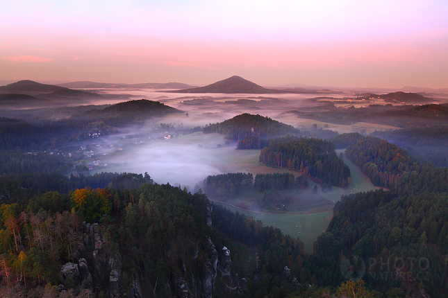 Východ slunce na Mariině vyhlídce, Česko