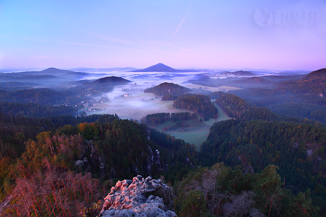 Východ slunce na Mariině vyhlídce, Česko